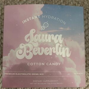 Instant Hydration Laura Beverlin Cotton Candy Electrolyte Drink Mix